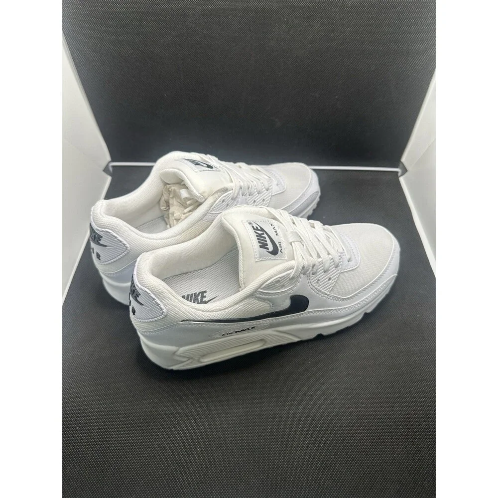 Nike Air Max 90 DH8010-101 Sneakers Women's 9.5 White Black Athletic Shoes UZI19 - Picture 3 of 8